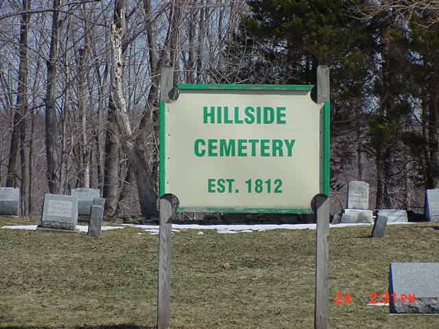 Cemetery sign